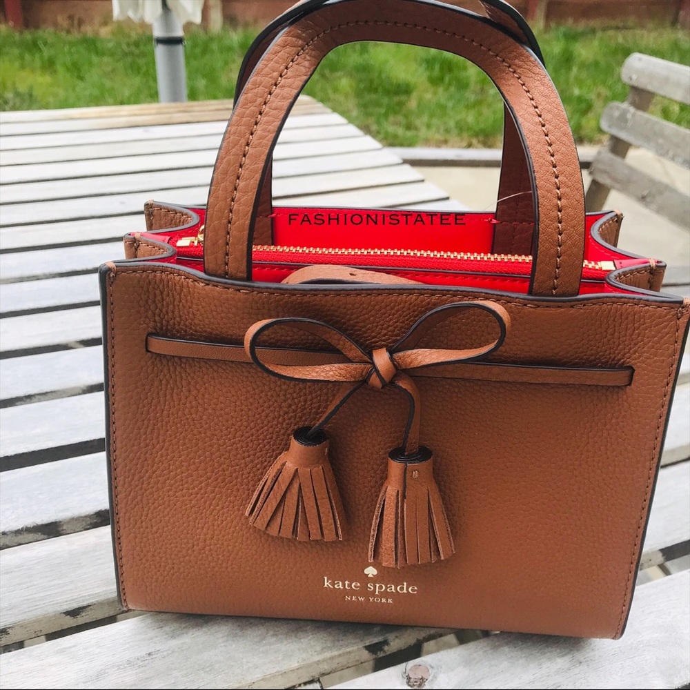 Kate spade New hayes Mini Satchel warm ginger NWT - Picture 2 of 8